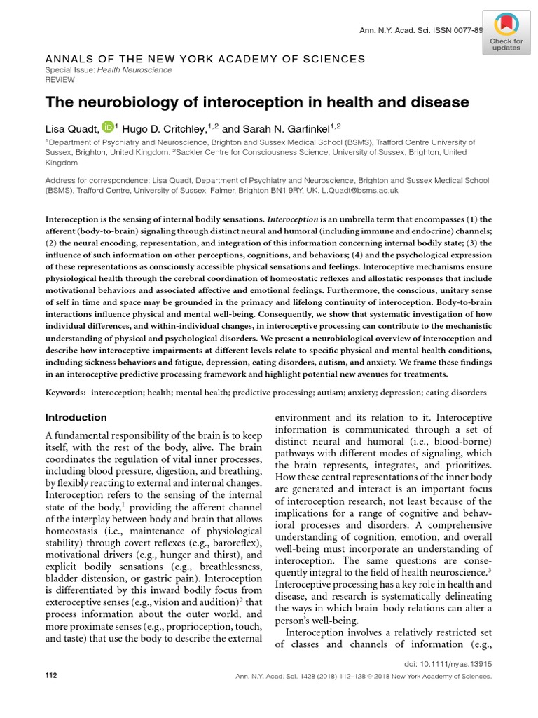 2018.quadt - The Neurobiology of Interoception in Health and Disease ...