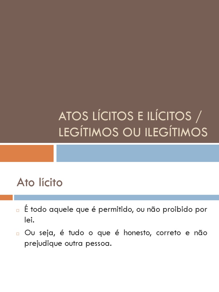 2 Atos Lícitos e Ilícitos | PDF | Ciências Sociais | Direito