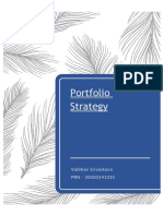 Portfolio Strategy: Security Analysis & Portfolio Management