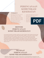 PERENCANAAN KOMUNIKASI KESEHATAN