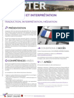 Catalogue Master 2021-2025 - Traduction Interpretation Mediation