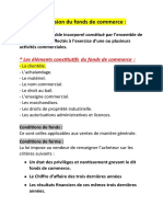 La Cession Du Fonds de Commerce