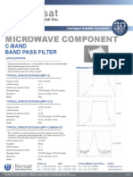 Microwave Component: C-Band Band Pass Filter