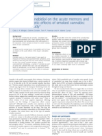 Impact of Cannabidiol On The Acute Memory and Psychotomimetic Effects of Smoked Cannabis: Naturalistic Study