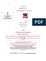 Mad Hatter Tea Party Flyer 2021