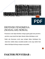 Fenomena (Masalah) Sosial