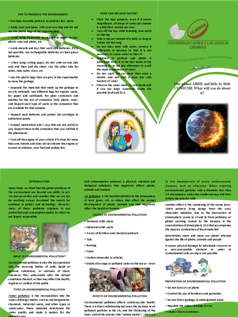 Water Conservation and Pollution Prevention Tips | PDF