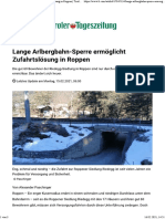 Lange Arlbergbahn-Sperre Ermöglicht Zufahrtslösung in Roppen - Tiroler Tageszeitung Online - Nachrichten Von Jetzt!