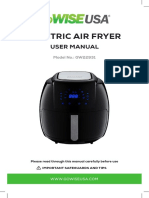 Electric Air Fryer: User Manual