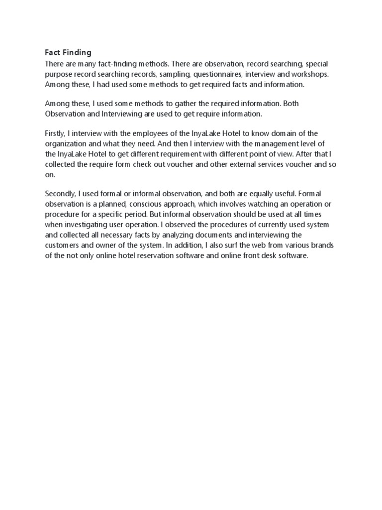 Factfinding | PDF | Business