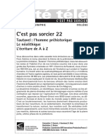 CPS 22 - Tautavel, Néolithique, L'écriture