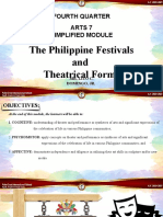 Philippine Festivals and Theatrical Forms Simplified