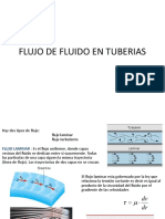 FLUJO DE FLUIDO EN TUBERIAS
