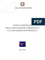 PIANO NAZIONALE PER LA PROTEZIONE CIBERNETICA  E LA SICUREZZA INFORMATICA