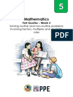 Mathematics: Solving Routine and Non-Routine Problems Involving Factors, Multiples and Divisibility Rules