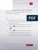 How To Download Project To HMI Via Ethernet?: Step 1