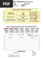 Present Continuous Class