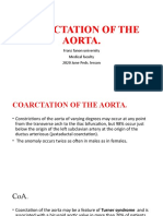 Coarctation of The Aorta.: Franz Fanon University Medical Faculty 2020 June Peds. Lesson