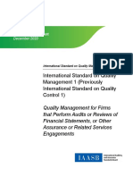 IAASB Quality Management ISQM 1 Quality Management For Firms