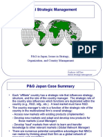 Global Strategic Management: P&G in Japan Issues in Strategy, Organization, and Country Management