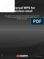 Kemppi - Universal WPS For Stainless Steel - en - US