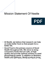 Mission Statement of Nestle