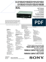 Service Manual: Fm/Am Compact Disc Player FM/MW/LW Compact Disc Player FM/MW/SW Compact Disc Player