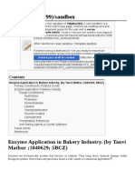 Enzyme Application in Bakery Industry