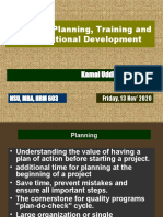Strategic Planning, Training and Organizational Development: Kamal Uddin Ahmed