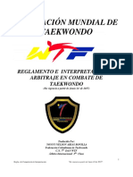Reglamento de Combate Individual TKD 2017