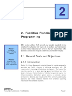 Facilities Planning and Programming: 2.1 General Goals and Objectives