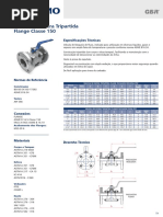 Válvula de Esfera Tripartida - Flange Classe 150