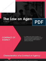 The Law On Agency