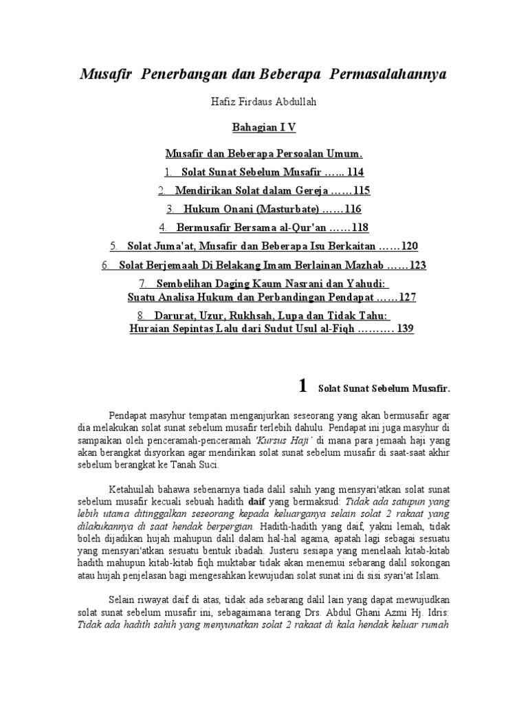 Musafir Dan Masalah Pdf