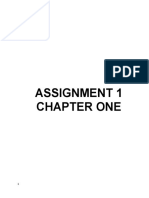 Assignment 1 Chapter One