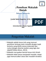 Pertemuan 11 (Teknik Penulisan Makalah)