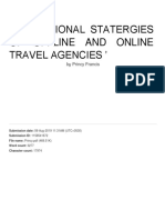 Promotional Statergies of Offline and Online Travel Agencies '