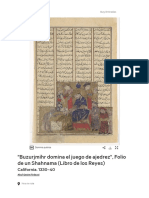 Abu'l Qasim Firdausi - Buzurjmihr Masters The Game of Chess - , Folio From A Shahnama (Book of Kings) - The Metropolitan Museum of Art