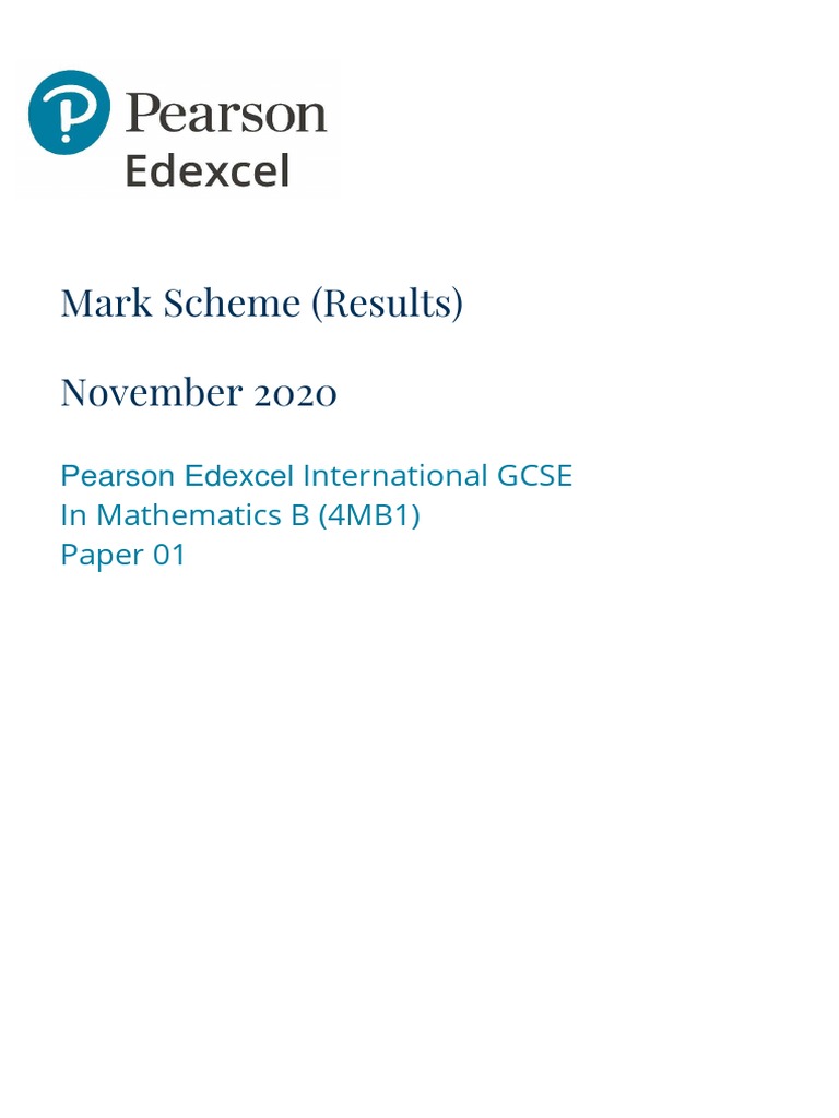 June 2020 Mathematics B Mark Scheme 1 | PDF | Elementary Geometry ...