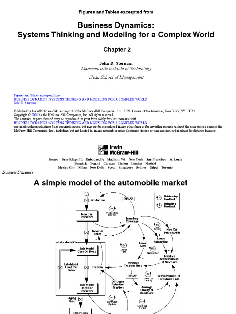 ビジネス・経済 Business Dynamics John D. Sterman Business Dynamics: Systems Thinking and Modeling for a