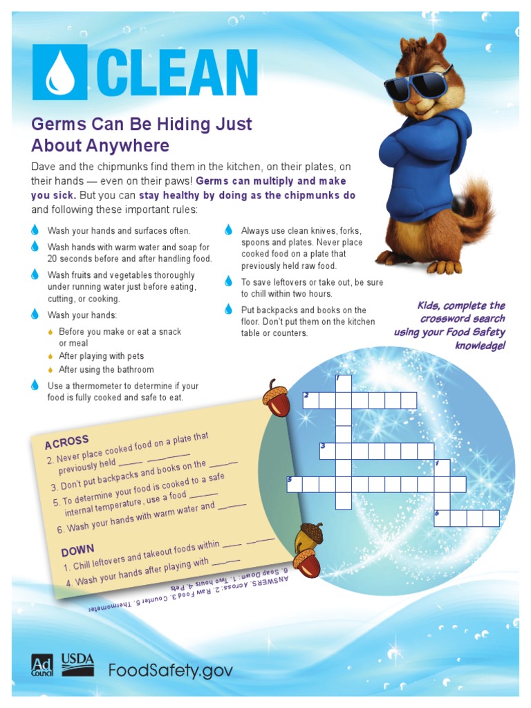 Activity Pages Alvin Clean PDF Foods Food And Drink