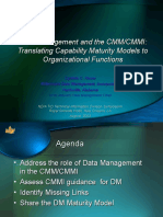 Data Management and The CMM/CMMI: Translating Capability Maturity Models To Organizational Functions