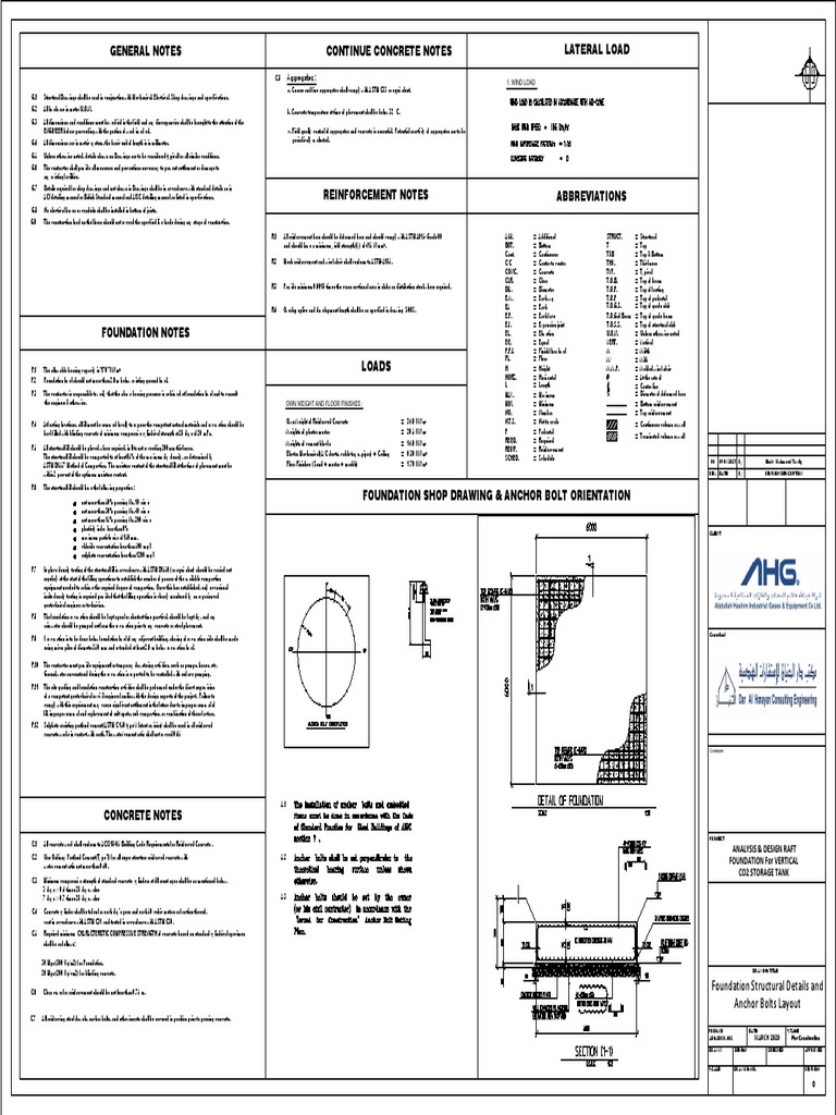 CO2Tank FoundationS001 PDF Concrete Structural Engineering