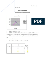 Market For Gum: Answer Key-Problem Sheet 3 The Market Forces of Supply and Demand