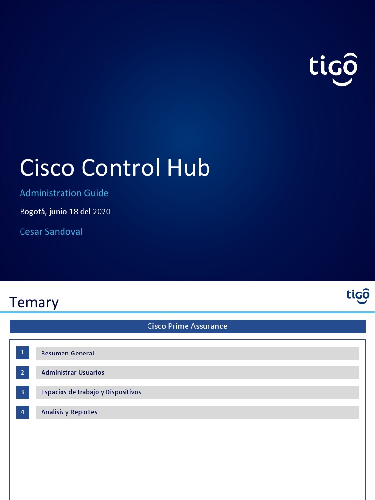 Webex Control Hub | PDF | Usuario (informática) | Obtención