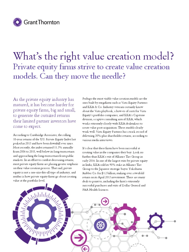 What's The Right Value Creation Model? | PDF | Private Equity | Equity ...