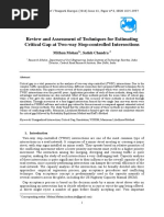 Satish Chandra All Method For Critical Gap in Inter Section