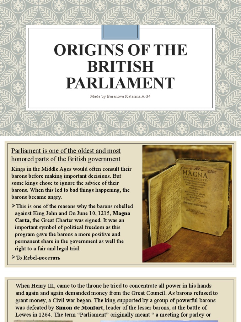 Parliament | PDF | House Of Commons Of The United Kingdom | Monarchy Of ...