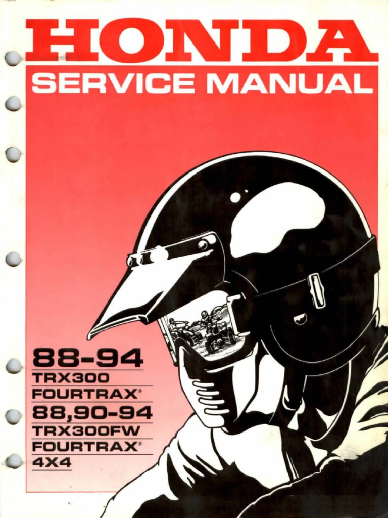 HONDA TRX 300 SERVICE MANUAL PDF visual data 6