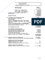 Cost Accounting: Rs. in Million